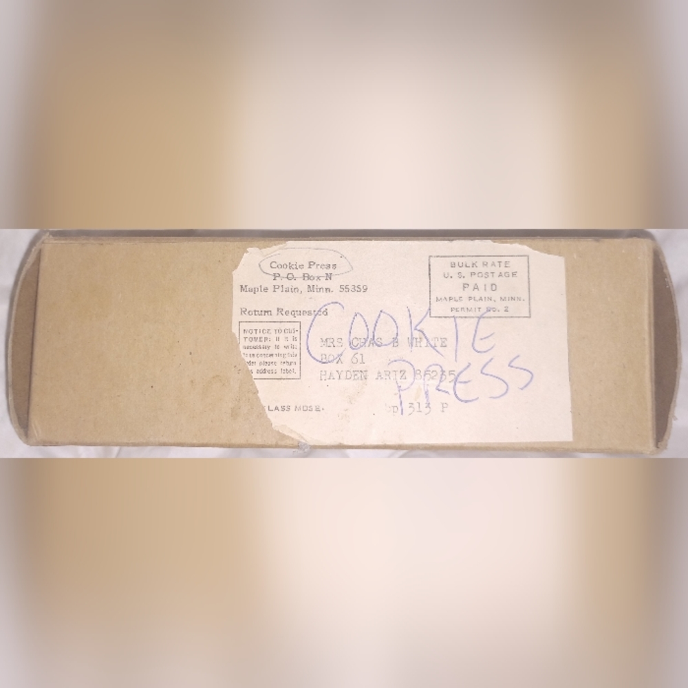 Vintage cookie press by nestle tollhouse morsels